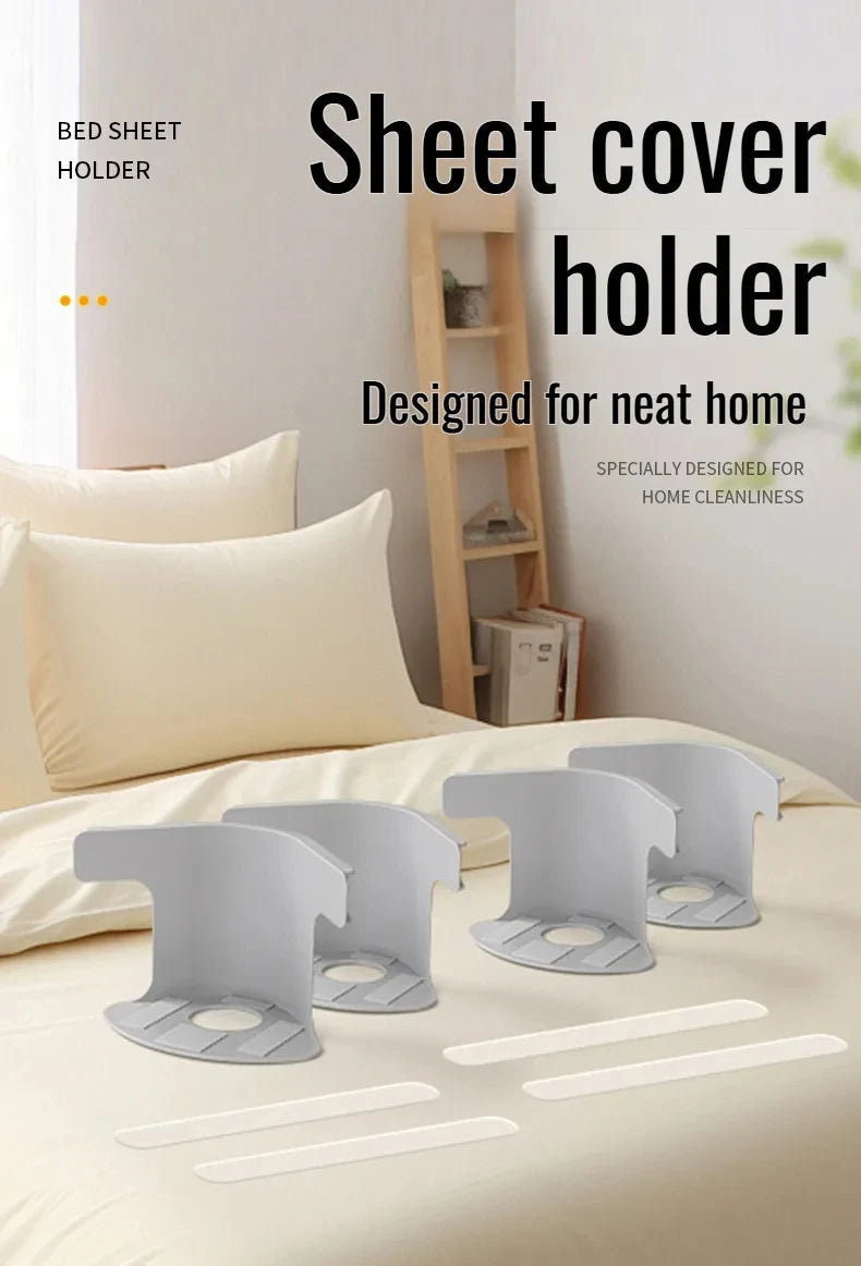 Invisible Bed Sheet Fastener Clips – No-Slip Grippers for Any Mattress