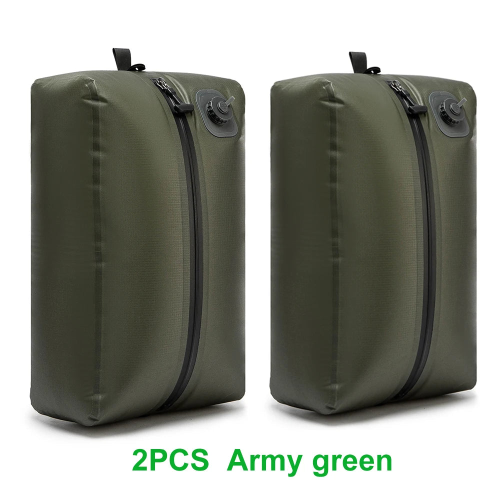 Automatic Vacuum Bag(Air Pump Inside) Reusable Storage Bag Folding Outdoor Travel Compression Bag for Suitcases Backpack Luggage
