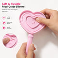 Furrivo Food-Grade Silicone Heart-Shaped Licking Stick Cats Dogs-Self-Entertainment Interactive Toy Durable Enriching Treat