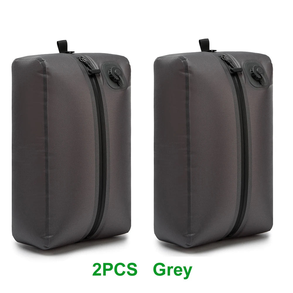 Automatic Vacuum Bag(Air Pump Inside) Reusable Storage Bag Folding Outdoor Travel Compression Bag for Suitcases Backpack Luggage