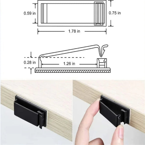 Effortlessly Organize Your Cables with Our Stylish Black and White Cable Fixing Clip - Perfect for Home and Office!